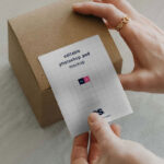 Perspective View of a Packaging Sticker Mockup