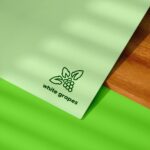 Perspective View of a Printed Logo Mockup