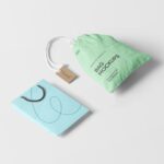 Perspective View of a Shopping and Canvas Bag Mockup