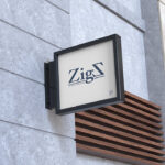 Perspective View of a Square Signboard Mockup