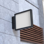 Perspective View of a Square Signboard Mockup
