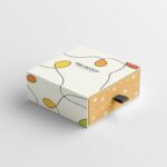 Perspective View of a Square Slide Box Mockup