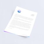Perspective View of an A4 Paper Mockup