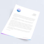 Perspective View of an A4 Paper Mockup