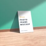 Perspective View of an Interior Photo Frame Mockup