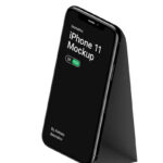 Perspective View of an iPhone 11 Pro Screen Mockup