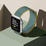 Perspective View of Apple Watch 5 Mockup