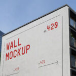 Perspective View of Building Elevation Wall Mockup