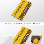 Perspective View of Chocolate Bar Mockup