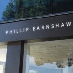 Perspective View of Facade Logo Mockup