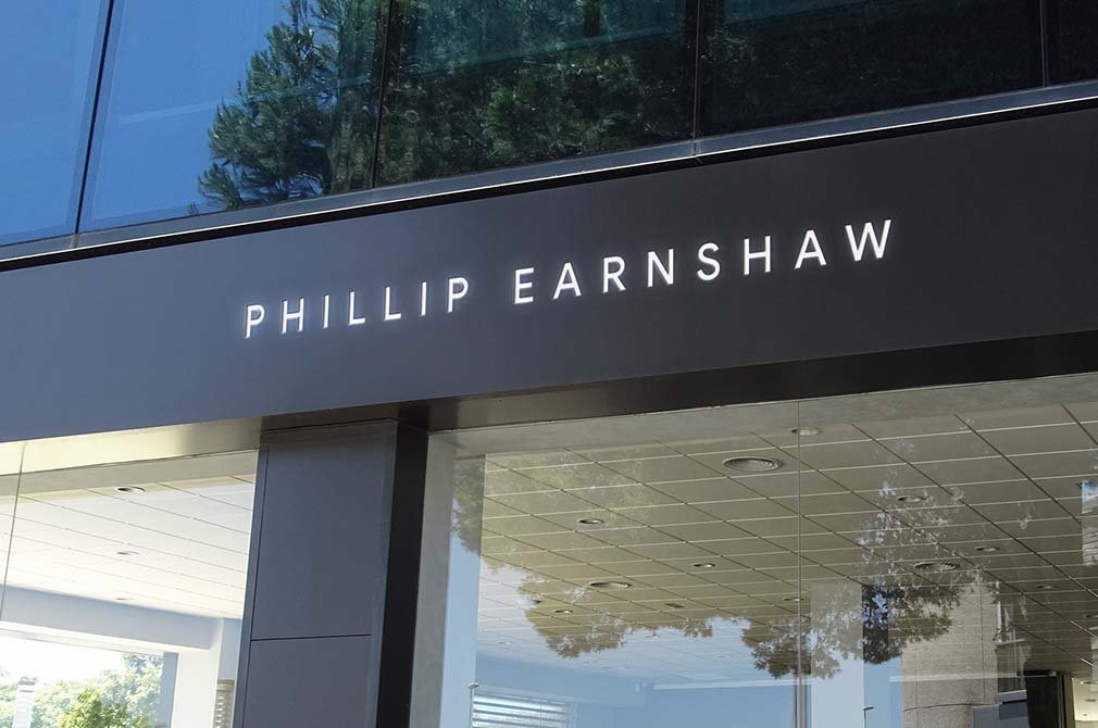 Perspective View of Facade Logo Mockup FREE PSD