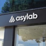 Perspective View of Facade Logo Mockup
