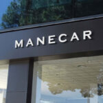 Perspective View of Facade Logo Mockup