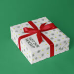 Perspective View of Gift Box Mockup