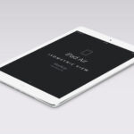 Perspective View of iPad Air Vector Mockup