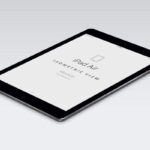 Perspective View of iPad Air Vector Mockup