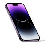 Perspective View of iPhone 14 Pro Mockup