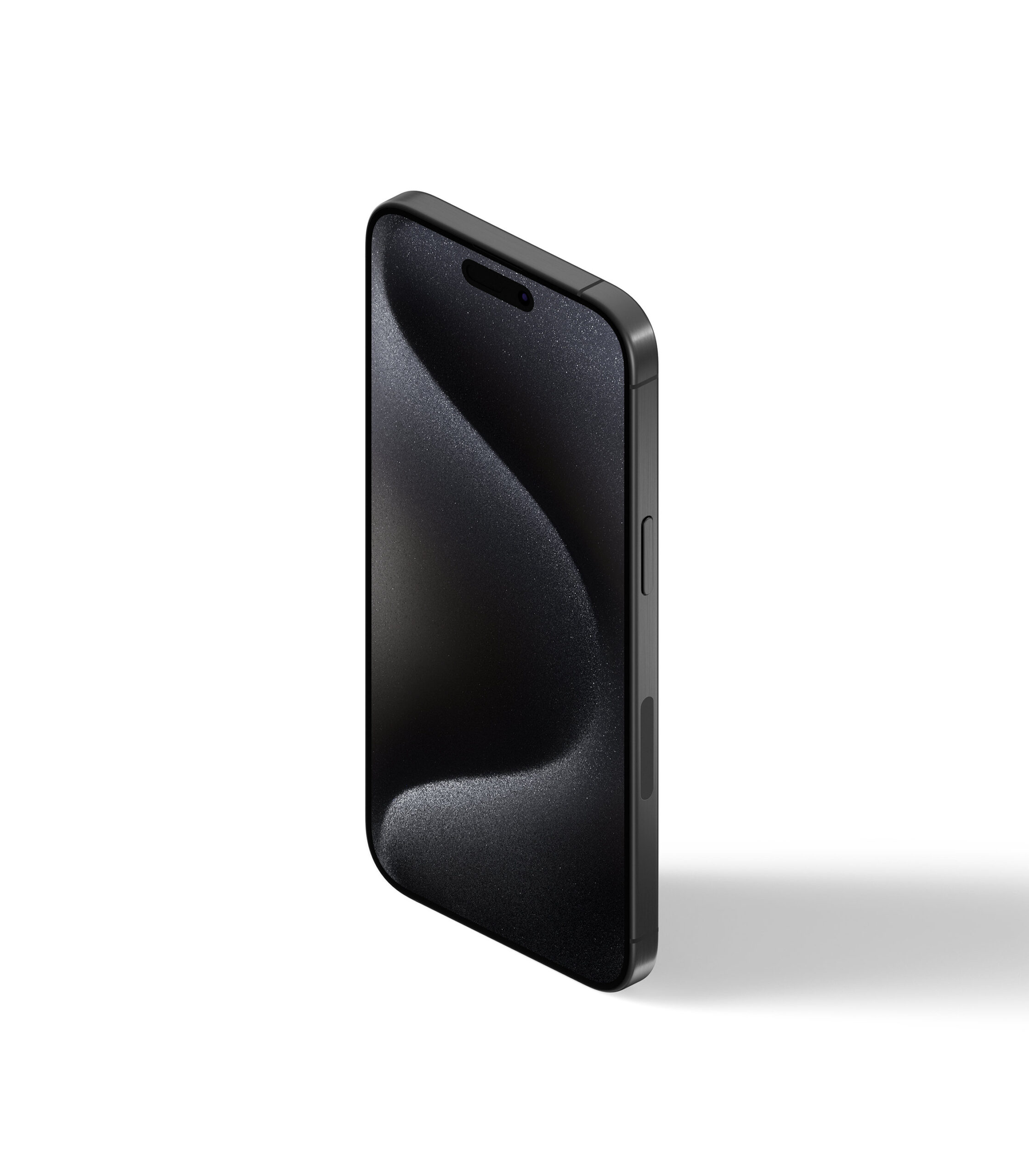 Perspective View of iPhone 15 Pro Mockup FREE PSD