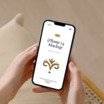 Perspective View of iPhone Pro Mockup