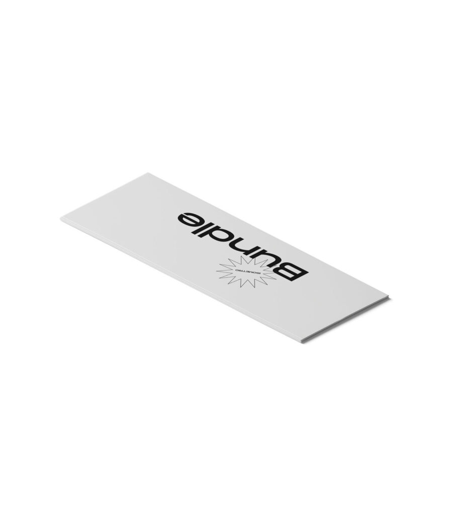 Perspective View of Long Closed Book Mockup