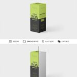 Perspective View of Long Rectangle Box Mockup