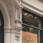 Perspective View of Luxury Window Decoration Mockup