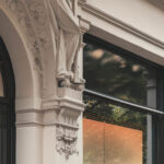 Perspective View of Luxury Window Decoration Mockup