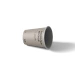 Perspective View of Lying Paper Cup Mockup