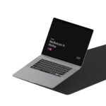 Perspective View of MacBook Pro Mockup