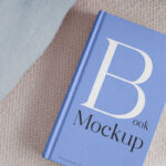 Perspective View of Oblong Book Mockup