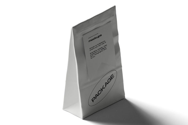 Perspective View of Paper Bag Mockup