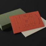 Perspective View of Posh Business Cards Mockup