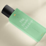 Perspective View of Rectangle Bottle Packaging Mockup