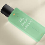 Perspective View of Rectangle Bottle Packaging Mockup