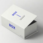 Perspective View of Rectangle Open Box Packaging Mockup