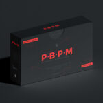 Perspective View of Rectangle Product Box Packaging Mockup