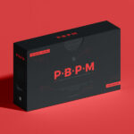 Perspective View of Rectangle Product Box Packaging Mockup