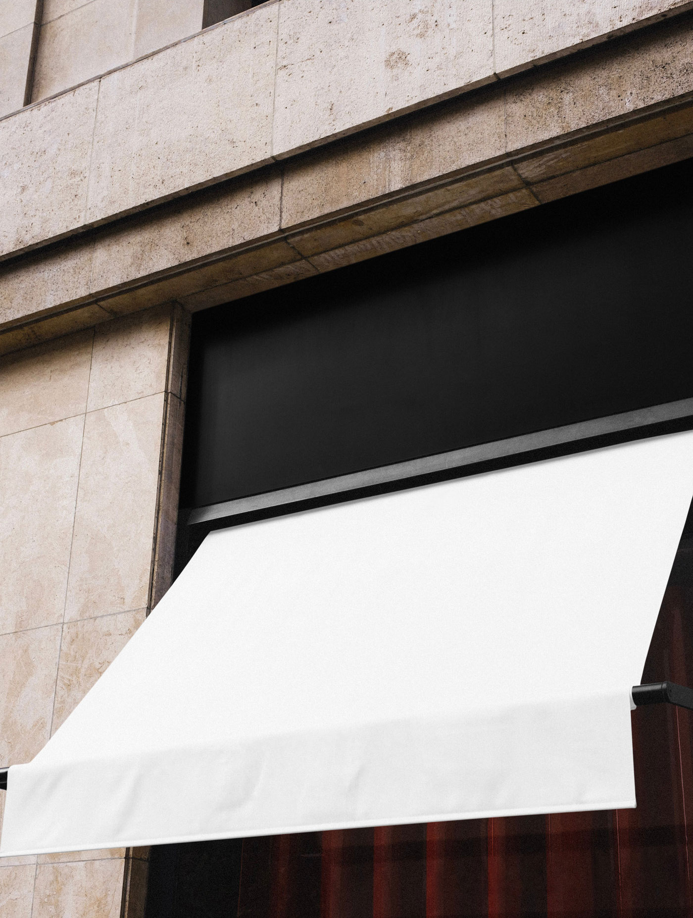 Perspective View of Restaurant Banner Sun Visor Mockup FREE PSD