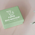 Perspective View of Small Gift Box Mockup