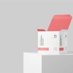 Perspective View of Square Box Mockup