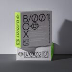 Perspective View of Square Box Mockup Set