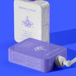 Perspective View of Two Lotion Bottles Mockup