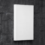 Perspective View of Vertical Poster Mockup on Brick Wall