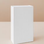 Perspective View of Vertical Standing Box Mockup