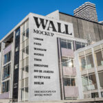 Perspective View of Vertical Wall Mockup