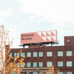 Perspective View of Wide Billboard Mockup
