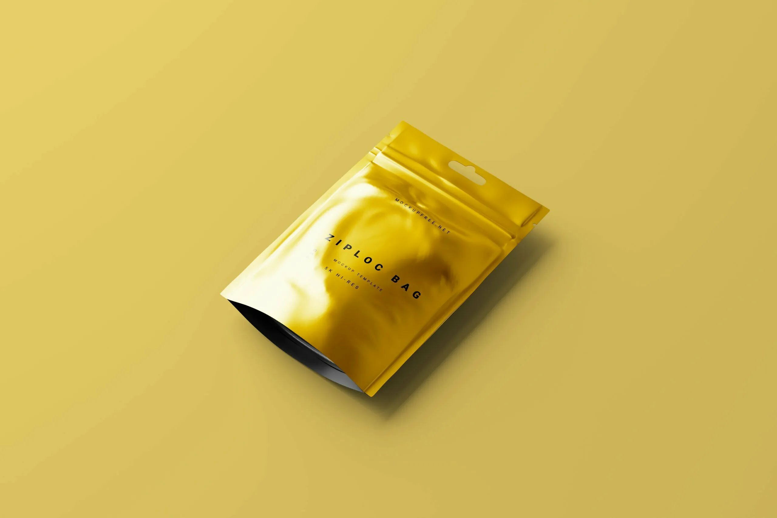 Perspective View of Ziploc Bag Mockup FREE PSD