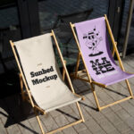 Perspective Vision of 2 Sunbeds Mockup