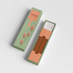 Perspective Vision of Incense Packaging Mockup