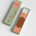 Perspective Vision of Incense Packaging Mockup
